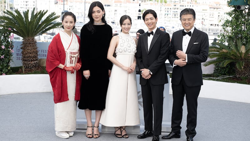 Actress Yo Yoshida was the only cast member of "A Pale View of Hills" to wear traditional Japanese clothing for the Cannes Film Festival photocall in May 2025.