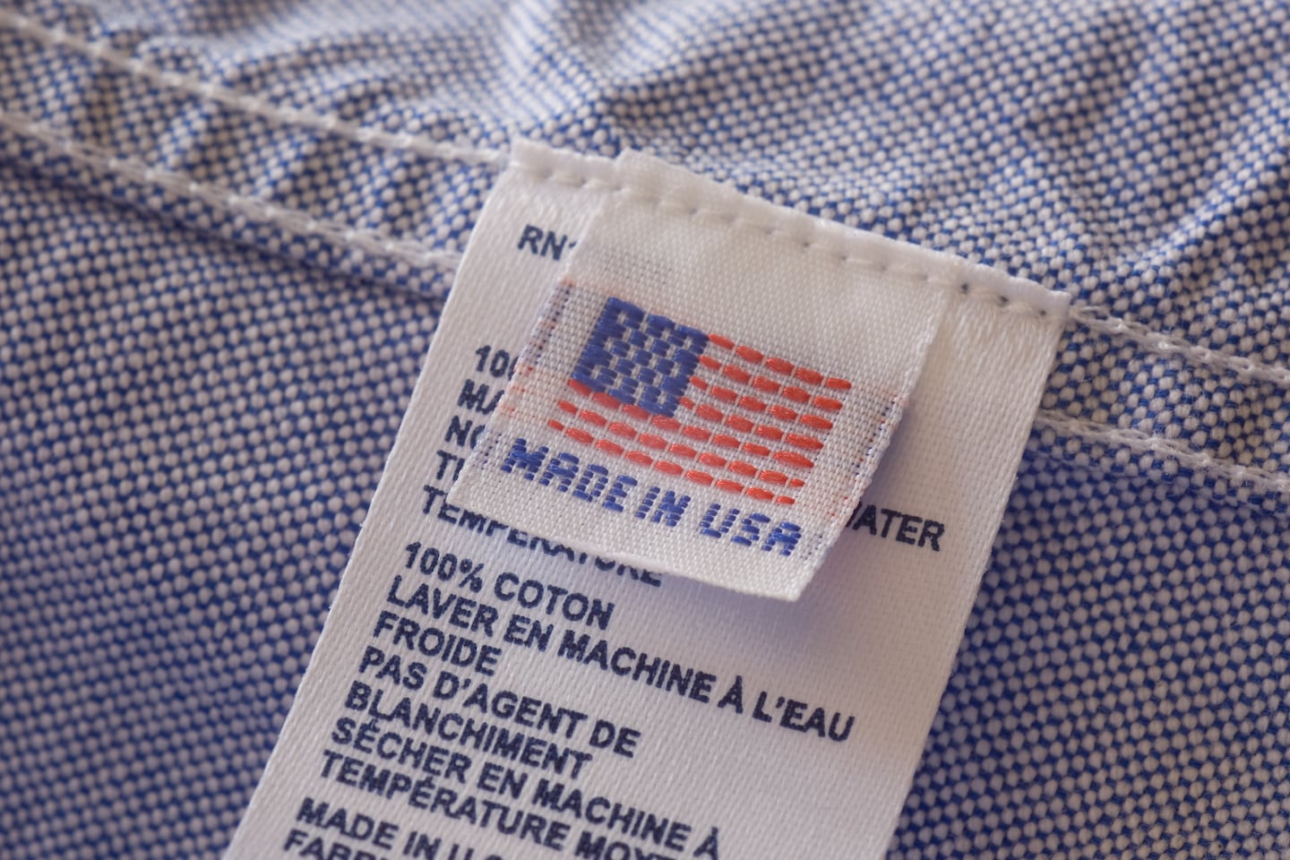 Made in USA garment label