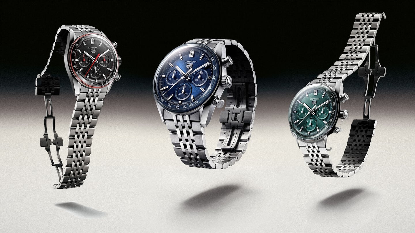 The Tag Heuer Carrera Chronograph and Carrera Split-Seconds Chronograph.