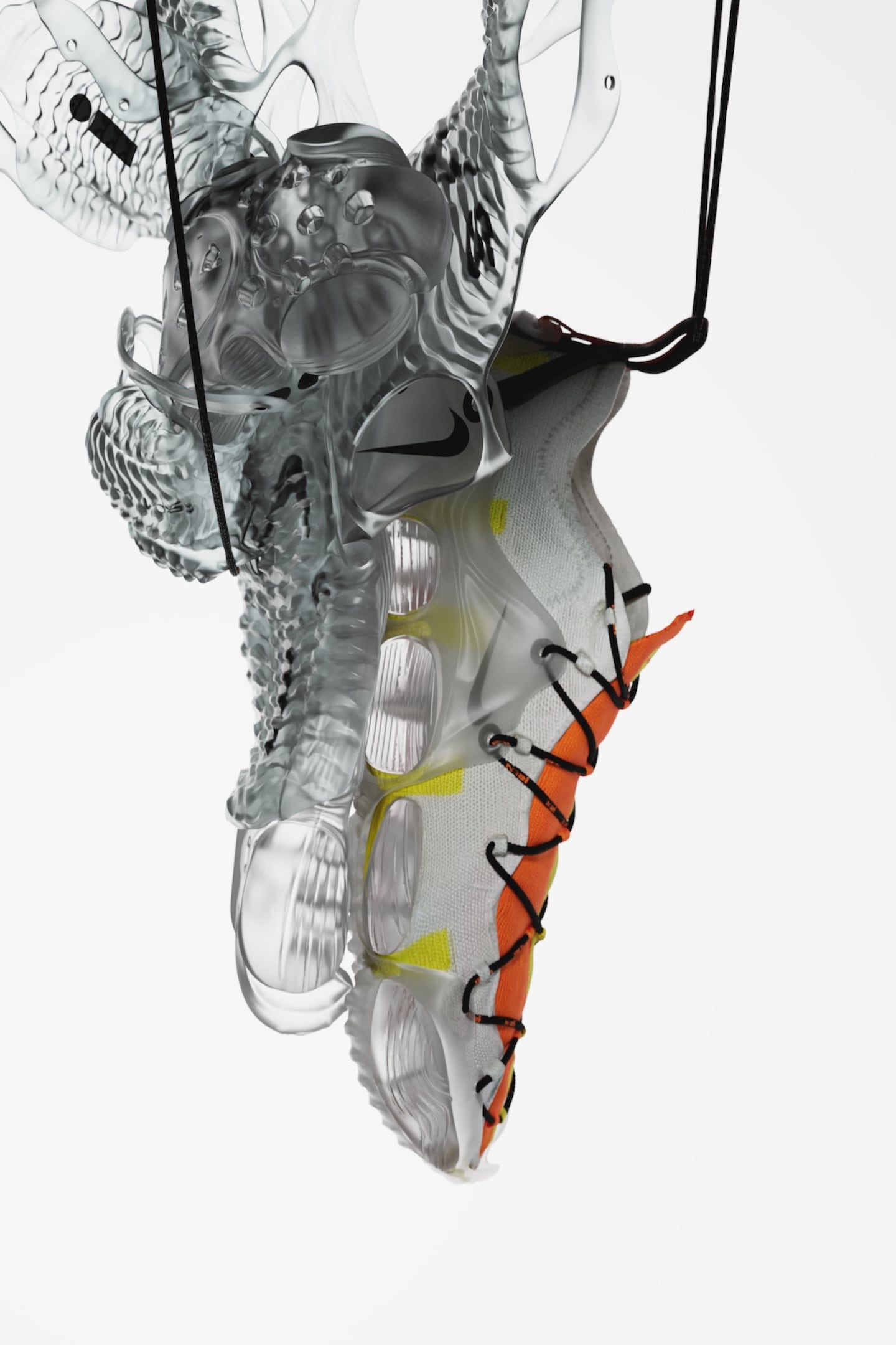 Shoes being made from plastic